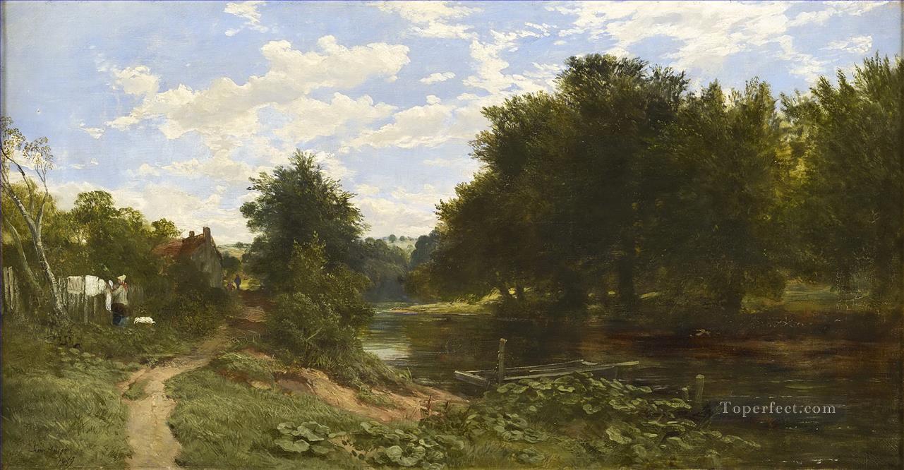 The Water of Leith Samuel Bough landscape Oil Paintings